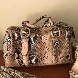 Snake Skin Faux Purse. New Direction. Please notice scratch in pictures.